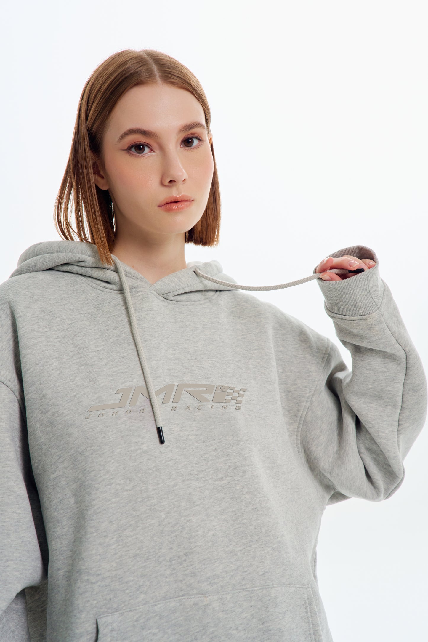 JMR Unisex Oversized Hoodie Grey