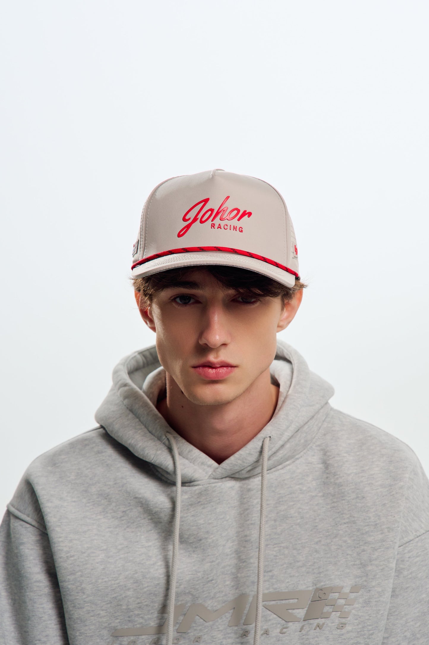 [JMR x Locked Down] ICON Flow Snapback Bone/Red