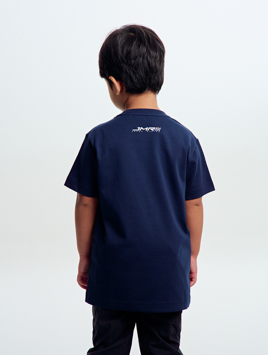 JMR Kids Graphic T-Shirt Navy Blue