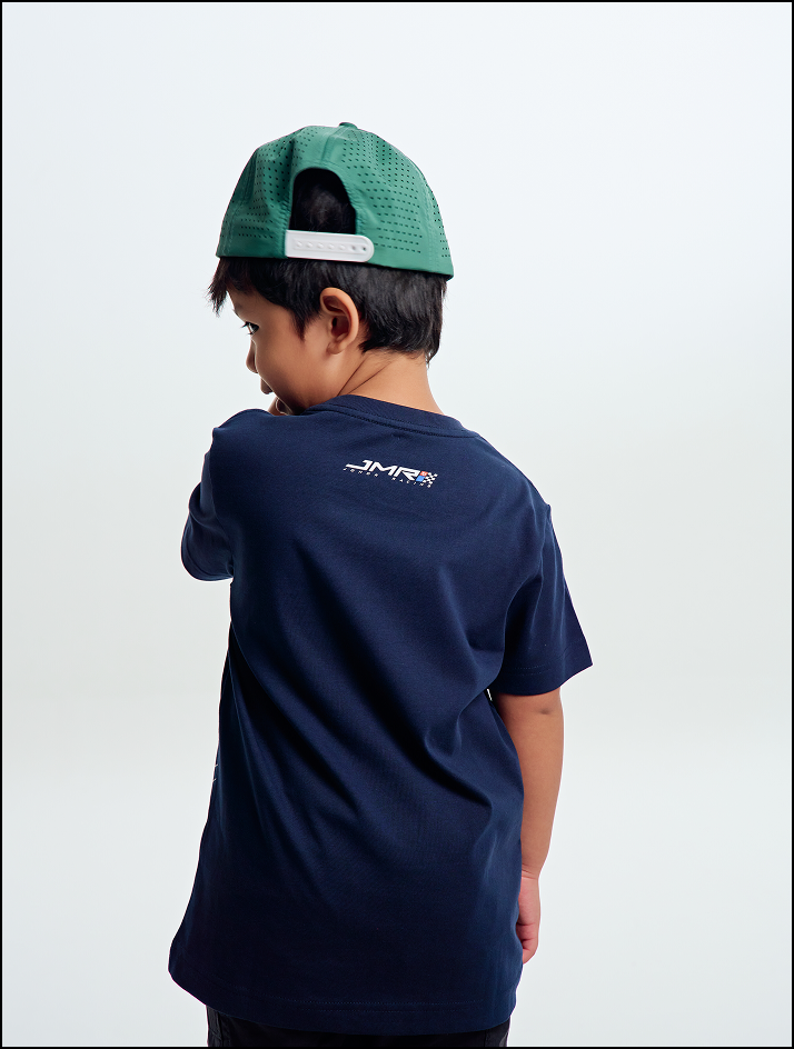JMR Kids Graphic T-Shirt Navy Blue