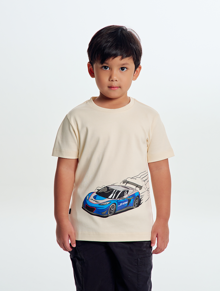 JMR Kids Graphic T-Shirt Cream