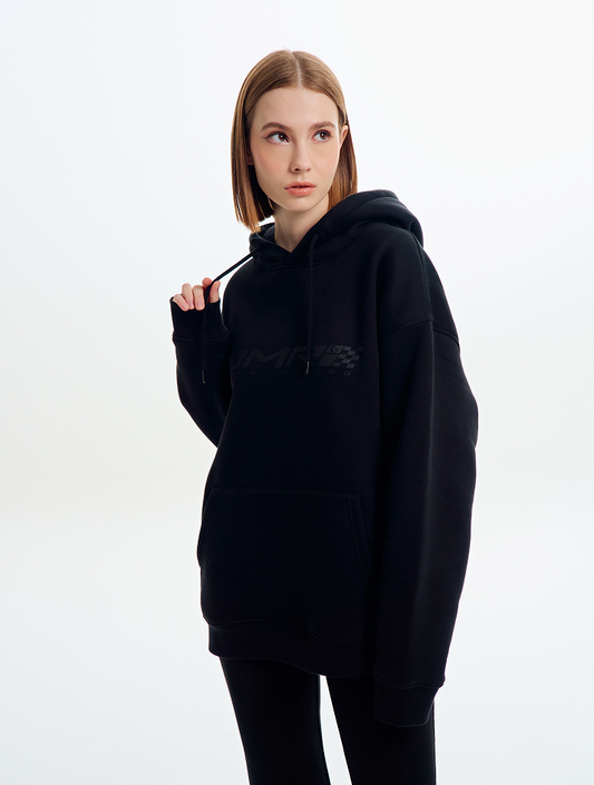 JMR Unisex Oversized Hoodie Black