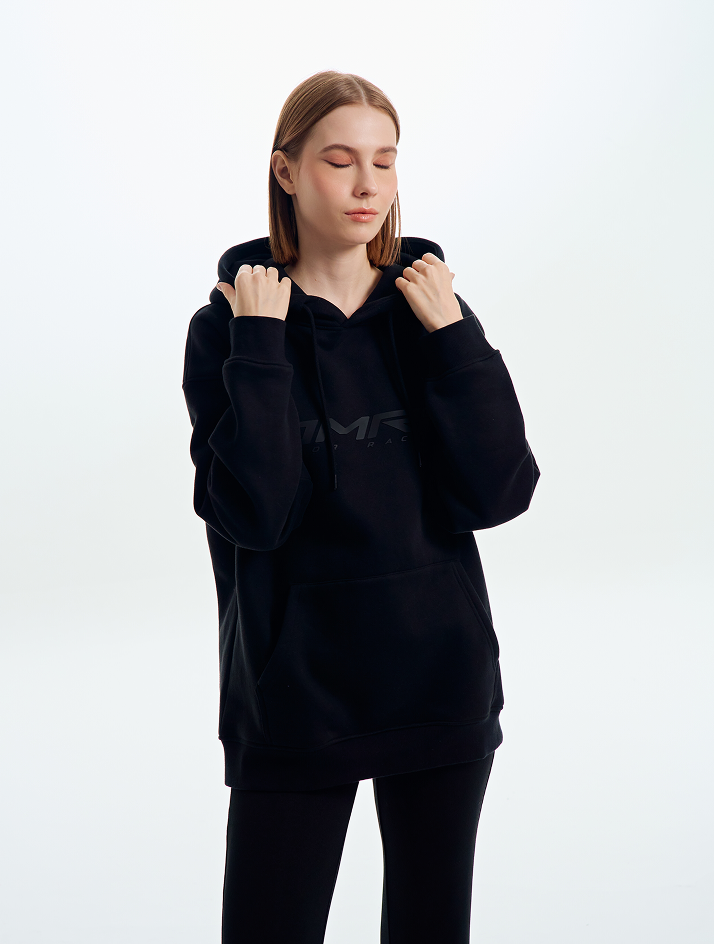 JMR Unisex Oversized Hoodie Black
