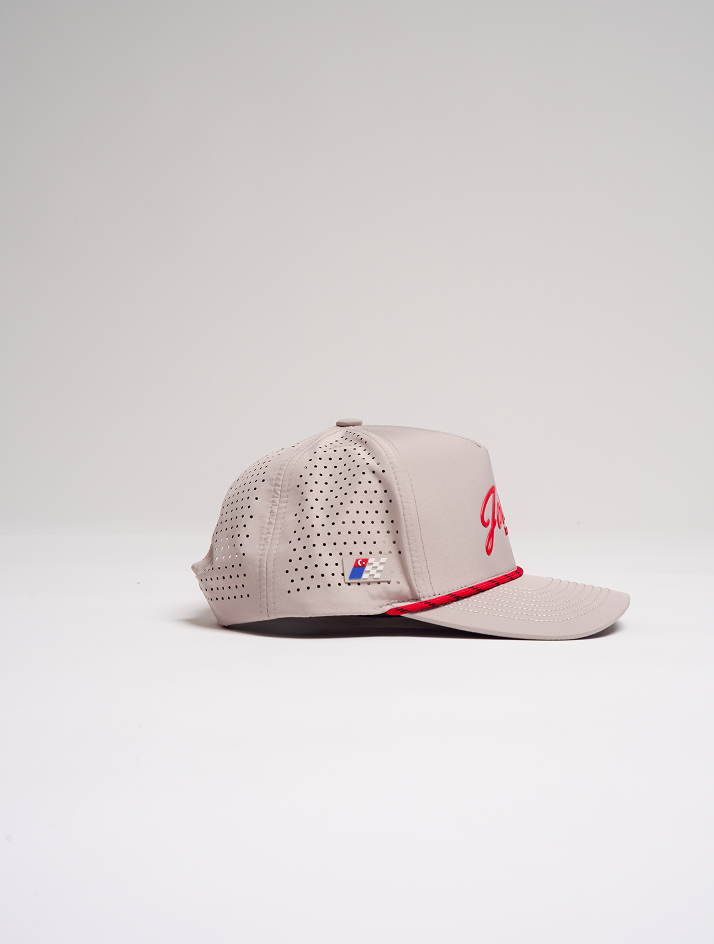 [JMR x Locked Down] ICON Flow Snapback Bone/Red