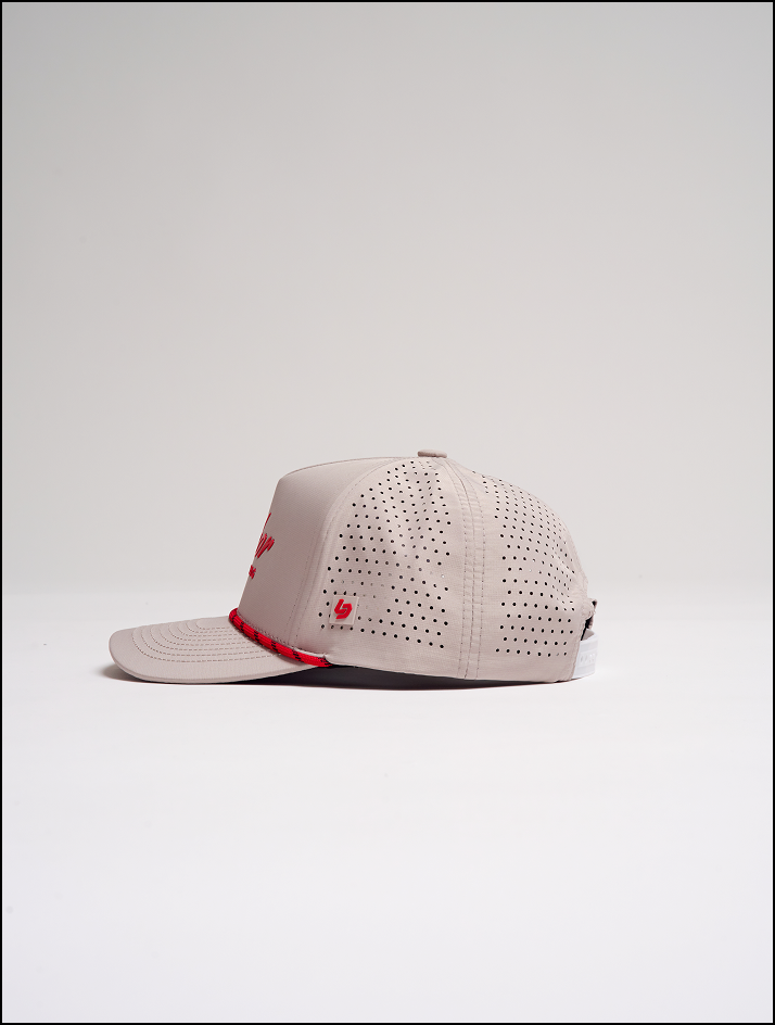 [JMR x Locked Down] ICON Flow Snapback Bone/Red