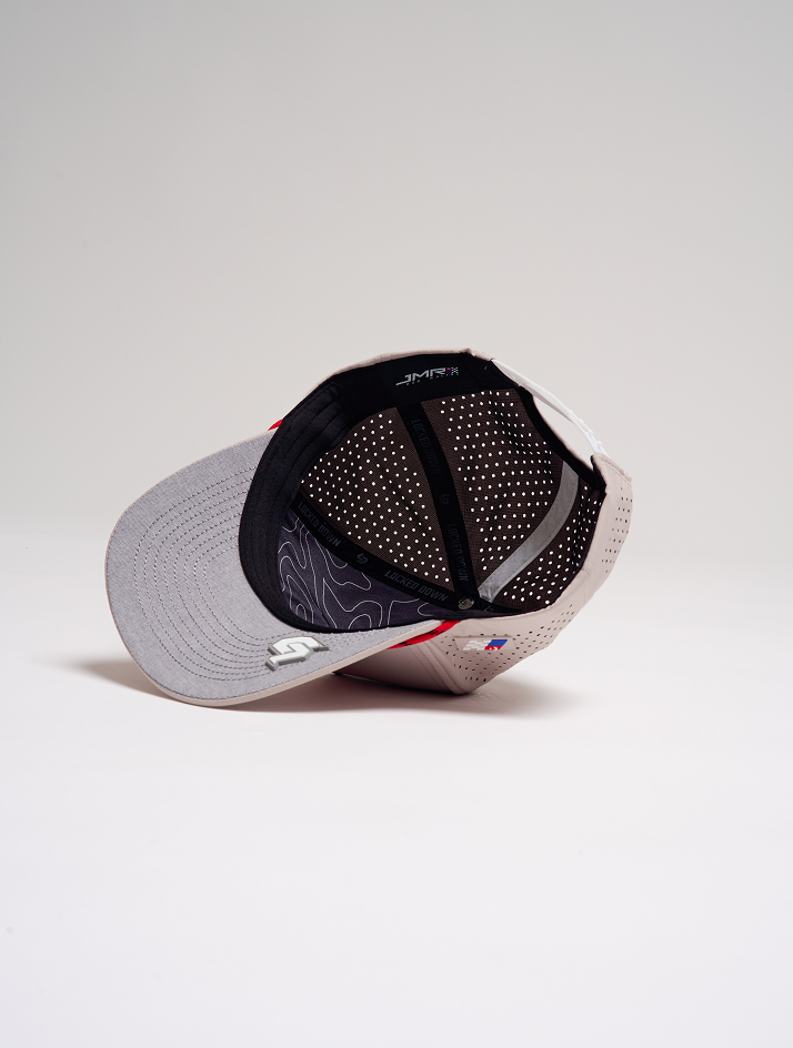 [JMR x Locked Down] ICON Flow Snapback Bone/Red